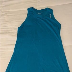 Blue Reebok athletic tank top
